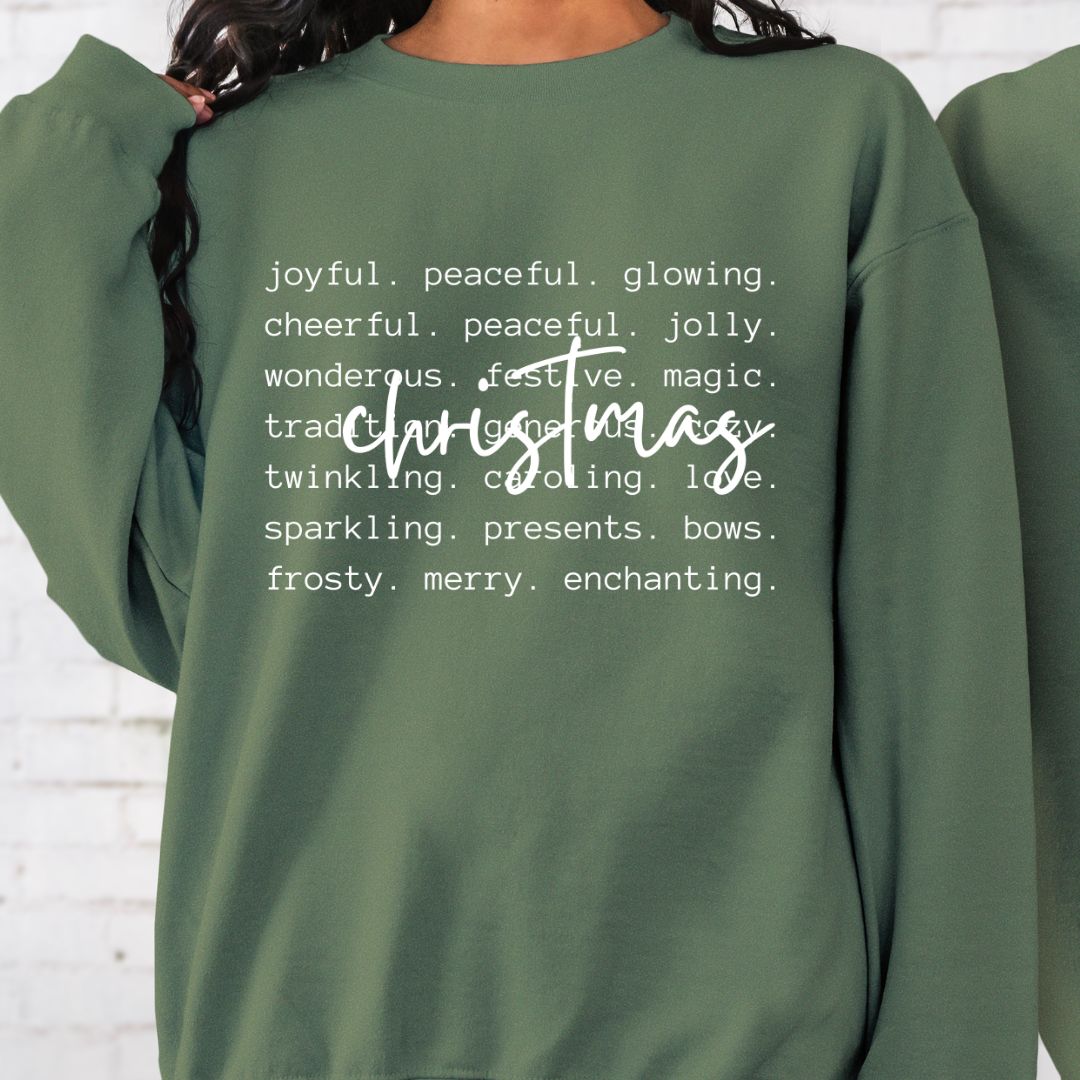Christmas Words Crew