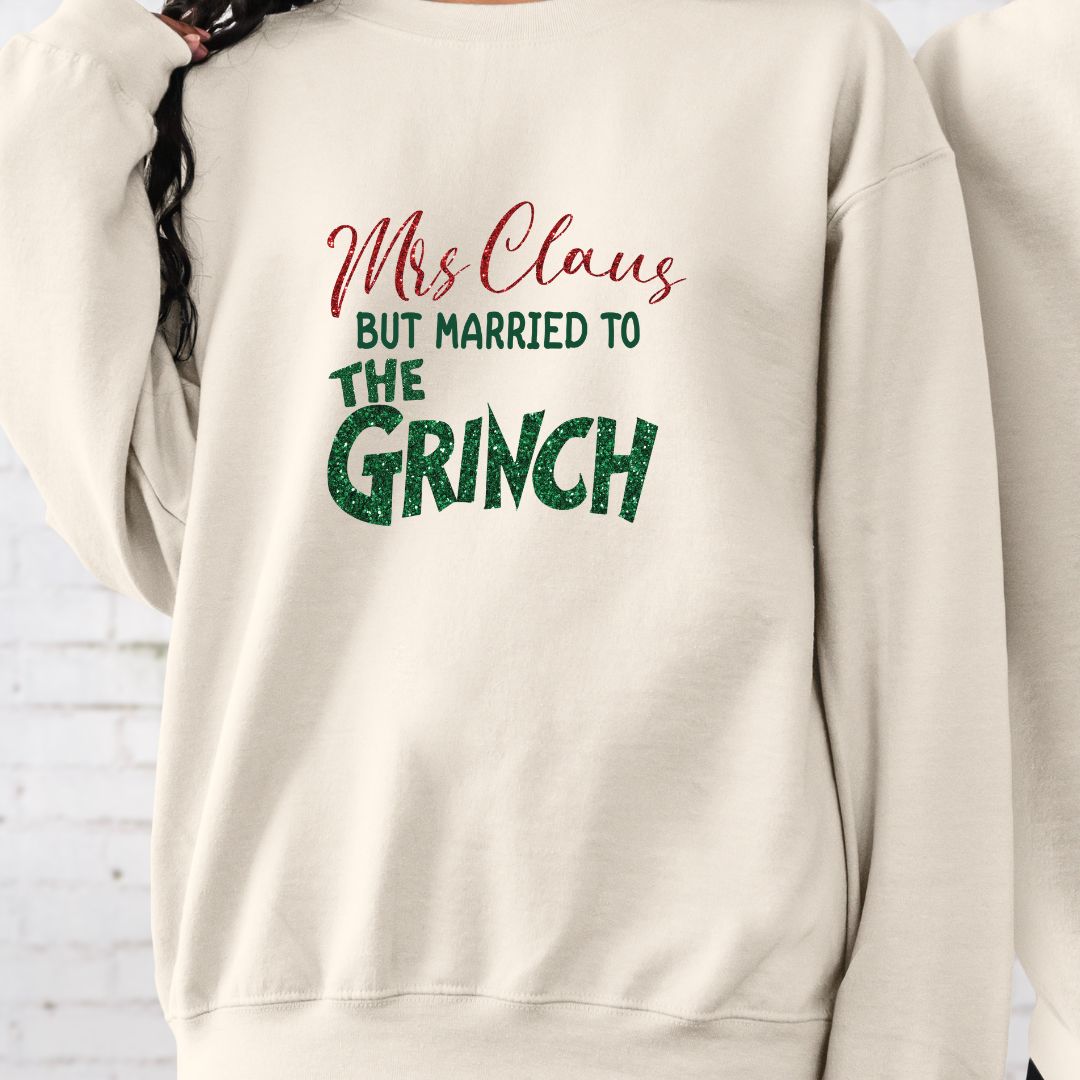 Mrs. Claus but Married to the Grinch Crew