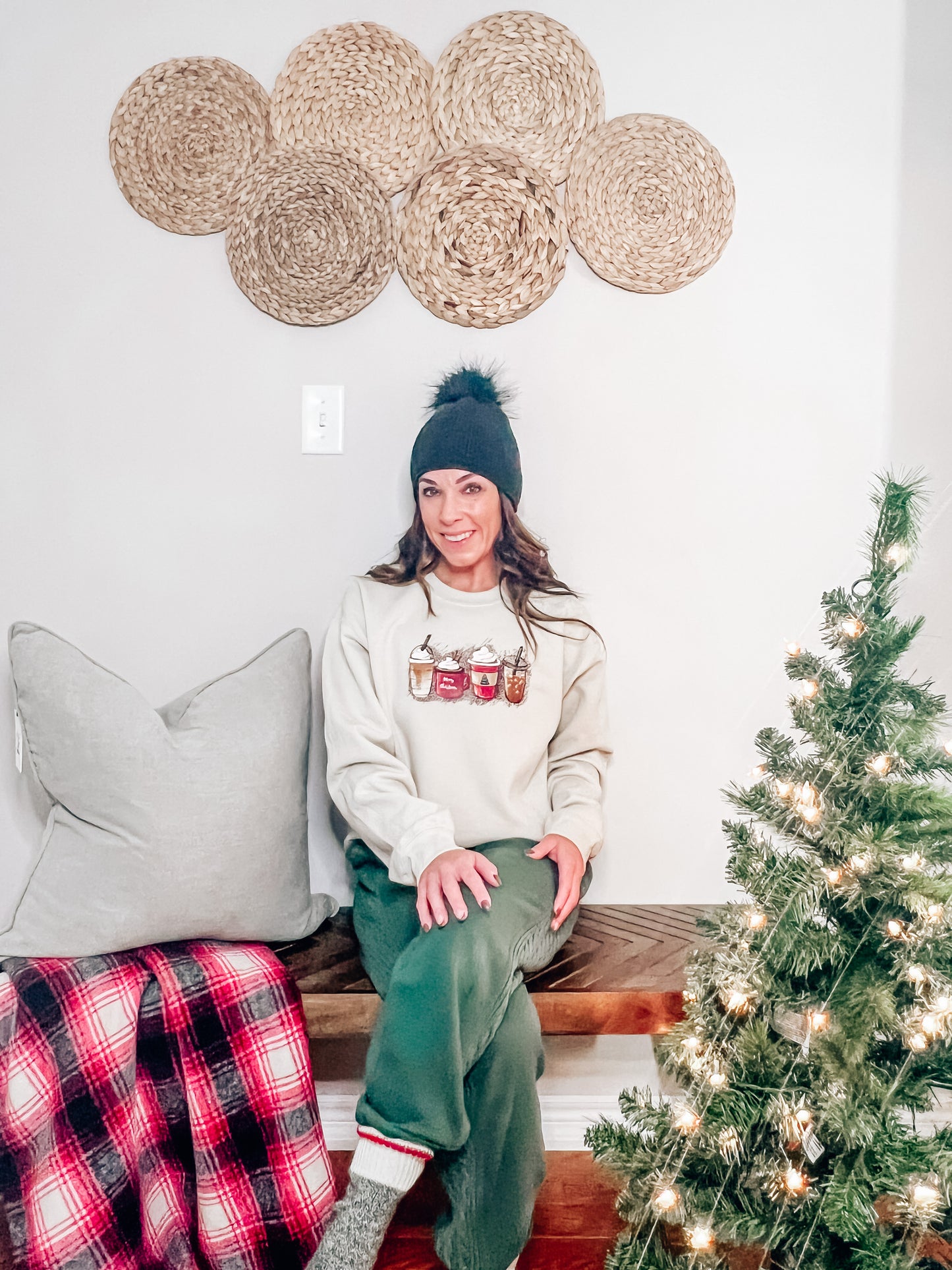 Leopard Christmas Coffee Sweatshirt