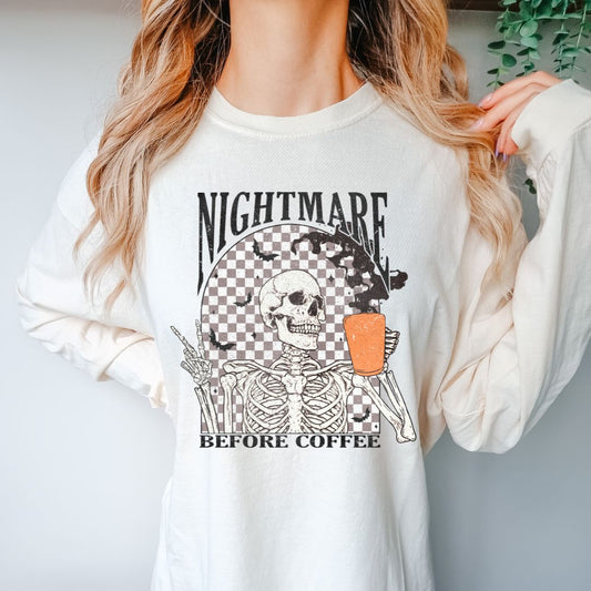 Nightmare Before Coffee Long Sleeve