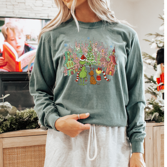 Vintage Grinch Long Sleeve