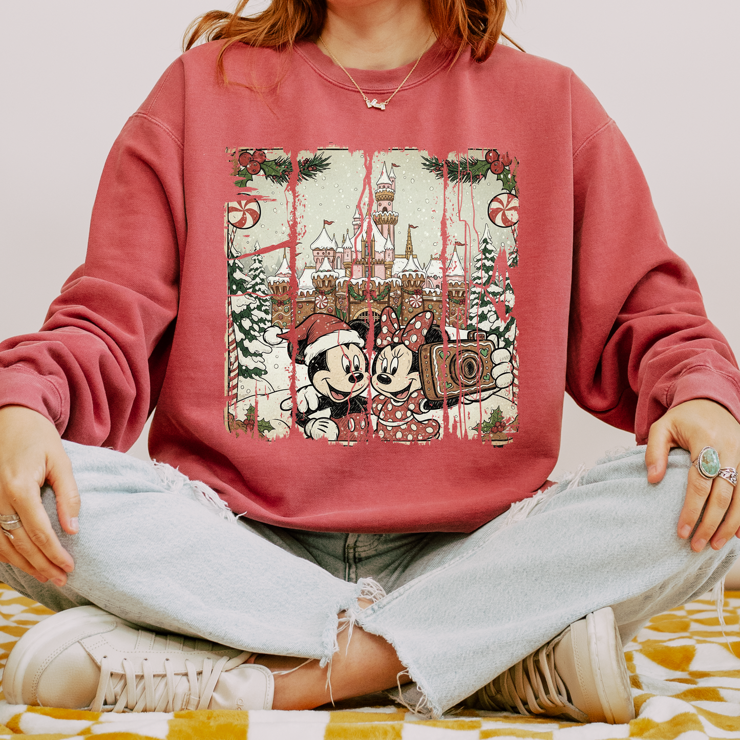 Vintage Mickey and Minnie Mouse Crew