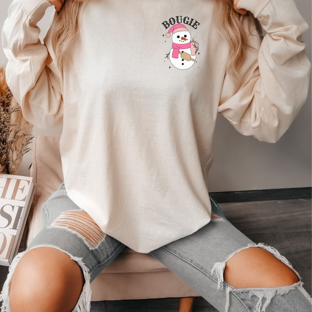 Boogie Snowman Long Sleeve Tshirt