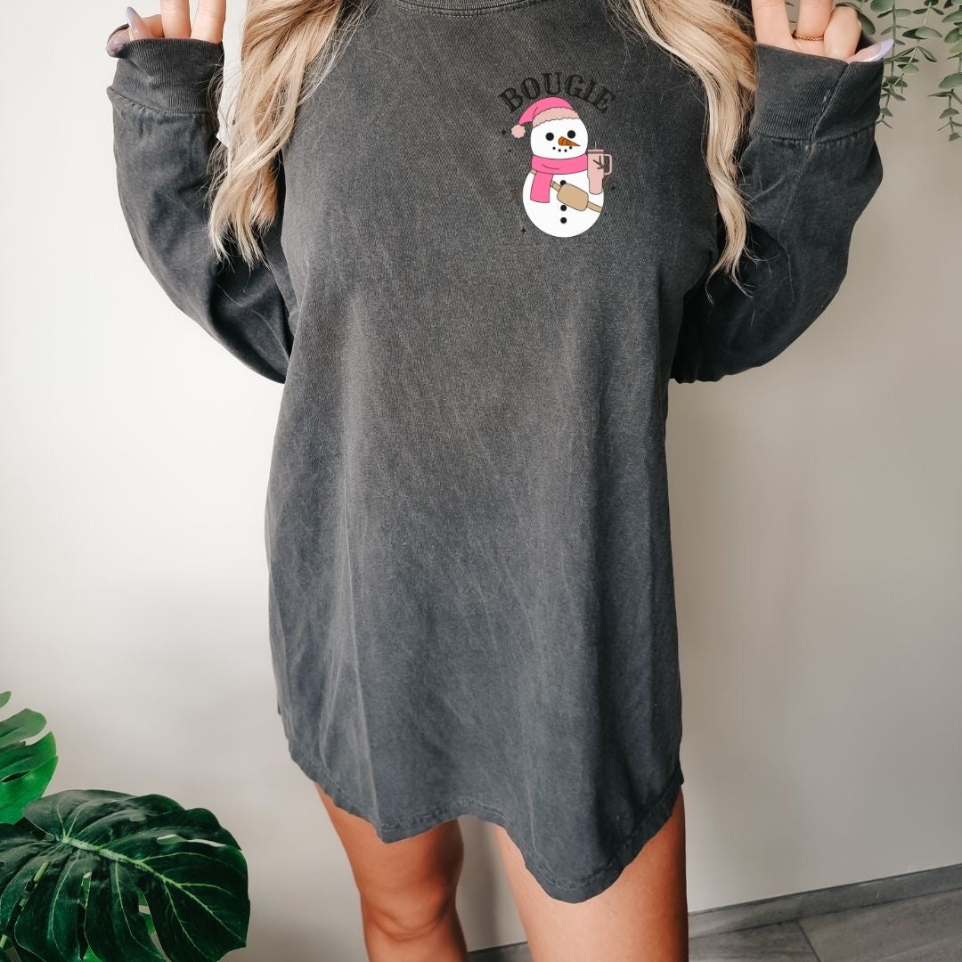 Boogie Snowman Long Sleeve Tshirt