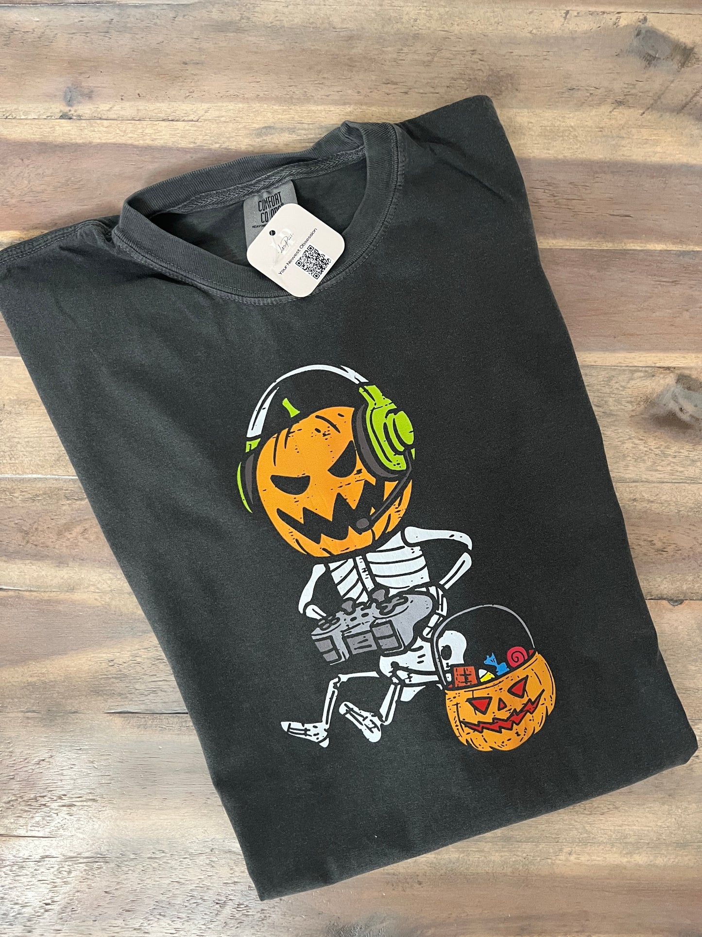 Halloween Gamer Pumpkin T-Shirt
