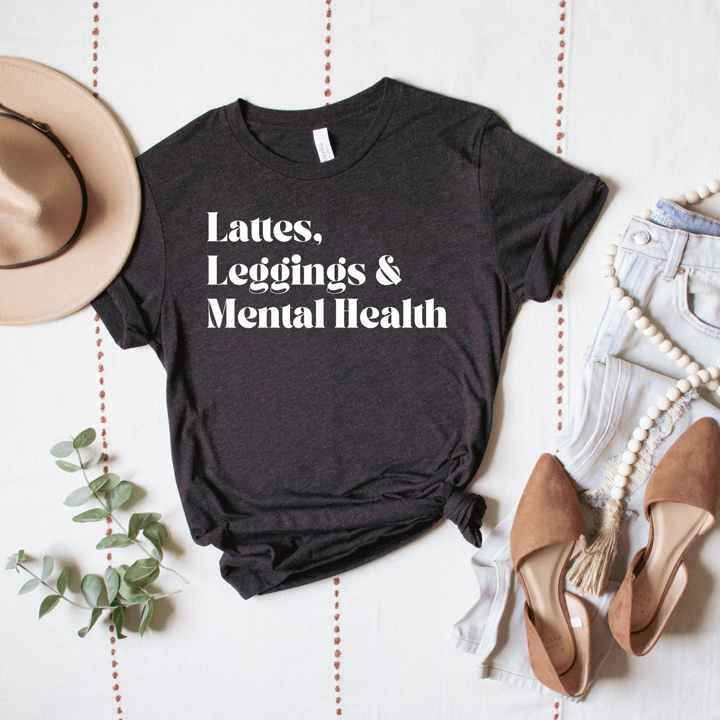 Lattes, Leggings & Mental Health T-Shirt